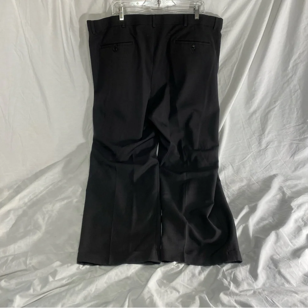 Roundtree & Yorke Pleated Black Dress Pants 44x30 - Picture 3 of 3